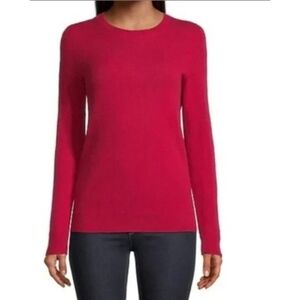 Lord & Taylor 100% Cashmere Crew neck Sweater Women's Size M